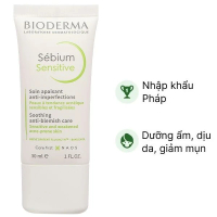 Kem Bioderma Sébium Sensitive làm dịu da, giảm mụn viêm