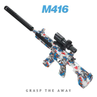 Kids M416 Hydrogel Guns Manual Toy Rifle Gun Water Ball Paintball Guns Launcher Plastic for Children Boys Birthday Gifts