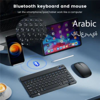 Arabic Wireless Bluetooth Keyboard and Mouse For ipad Phone PC wireless keyboard and mouse Mechanical keyboard wireless keyboard