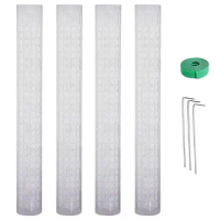 Moss Poles For Climbing Plants Monstera Plant Support Stackable Plant Support Stakes Adjustable Monstera Plant Support For