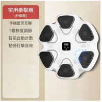 智慧音樂懸掛拳擊機家用拳擊牆靶拳擊靶(六角拳擊靶白色[單機] )