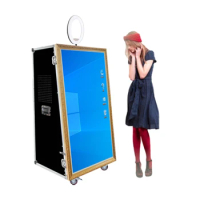 Traditional popular 65 inch Portable Selfie Photo Booth Magic Photobooth Mirror for wedding party