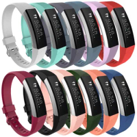 50pcs/Lot by DHL for Fitbit Alta HR Soft Silicone Replacement Wristband Strap Secure Buckle Adjustable band 12 Colors 2 Sizes