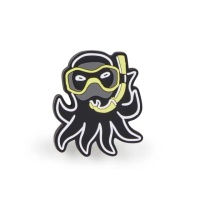 【KIPLING官方旗艦館】潛水章魚拉鍊鑰匙扣-SCUBA SQUID PULLER