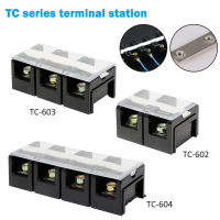 TC60A 600V เทอร์มินอล บล๊อกต่อสายไฟ Terminal Block TC602 TC603 TC604