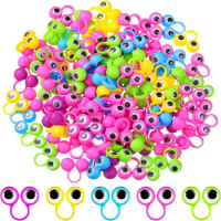 120/240 Pieces Eye Finger Puppets Ring Eye On Rings Googly Eyeball Ring Eye Finger Ring Puppets Party Favor Toys for Kids