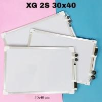 MJ2 White Board Polos 2 Sisi 30x40/Papan Tulis Putih/Papan Gantung