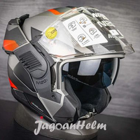 NOLAN HELM N1201 CICLONE 364 | MATT BLACK RED | N120-1 MODULAR FLIP BACK FULL FACE XL
