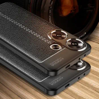 For Poco F6 Case For Xiaomi Poco F6 Cover Coque Soft TPU Leather Shockproof Phone Funda Shell Bumper