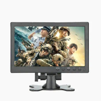 2021 new10.1 Inch 1920x1200 Portable Monitor with VGA HDMI BNC USB Touch LCD Screen for PS3/PS4 XBOX360 Raspberry Pi System CCTV