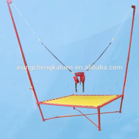 Russia kids bungee jumping single bungee trampoline electric bungee