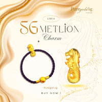 Charm Vàng 999.9 Merlion Singapore Puregold.sg - Vòng Tay Biểu Tượng Singapore Sư Tử Biển - Phong Cá
