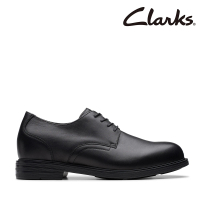 【Clarks】男鞋 Cenzon Up  內增高素面德比紳士鞋 休閒鞋 皮鞋(CLM79753D)