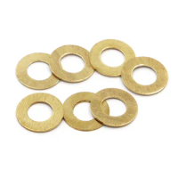 5-100pcs Solid Brass Washe M2 M2.5 M3M4 M5 M6 M8 M10 M12 M14 M16 GB97 DIN125 Solid Brass Copper Flat Washer Plain Gasket Pad