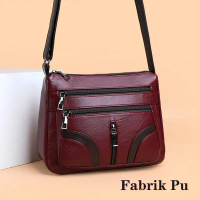 Genuine Leather Texture Bag, For Women, Shoulder Sling Bag, Women's Shoulder Bag, Large Capacity, Fa
