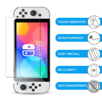 HD Tempered Glass for Nintendo Switch OLED Vidrio Screen Protector for Nintendo Switch OLED Clear Transparent 9H Protective Film