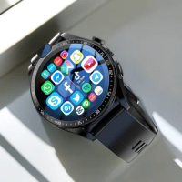 Ajeger 2024 4G LTE Smart Watch Men 4GB+128GB Android 9 GPS Wifi SIM Smartwatch Phone 1000 mAh 5MP HD Camera Fitness Google Store