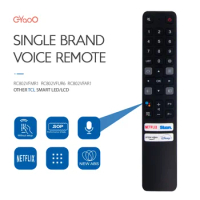 Voice Remote Control RC901V FMR1 Replaced For TCL LCD LED Smart TV Remoto With Youtube Okko Network Button