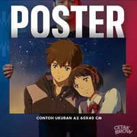 Poster Your Name Red String of Fate Aesthetic Hiasan Dinding Kamar Minimalis Dekorasi Dinding Keren 