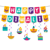 Raya Deepavali Gift ,Festival Decorations,Deepavali Hiasan Parti Diwali, Set Hiasan Gantung Lingkara