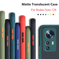 For Redmi Note 12S Case for Xiaomi Redmi Note 12S Fundas Cover Coque Shell Matte Translucent PC Back Bumper Redmi Note 12S