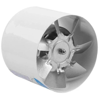 2X 4 Inch Inline Duct Fan Air Ventilator Metal Pipe Ventilation Exhaust Fan Mini Extractor Bathroom Toilet Wall Fan