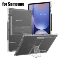 Casing with Stand for Samsung Tab S10 Ultra 5G S10+S10 Plus Tab S9FE+A9 Plus 11"A9 8.7 TPU Transpare