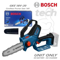 Gergaji Mesin Potong Kayu Baterai Cordless Pruner Saw Mini Chainsaw 18V Bosch GKE 18V-20 - Unit Only