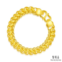點睛品 S型扁素鍊 黃金手鍊_計價黃金