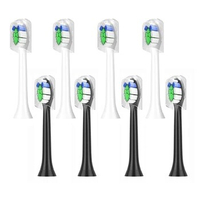 8pcs Brush Heads Adapted For Philips Sonicare DiamondClean HX3/HX6/HX9 Series Electric Toothbrush HX6066/71 Soft DuPont Nozzles