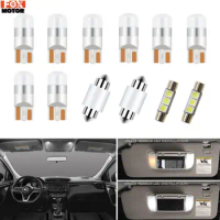 12x White Led Interior Light Cabin Light Accessories Kit T10 W5W 6614F 6641 31mm 28mm For Nissan Qashqai Rogue sport 2007 - 2020