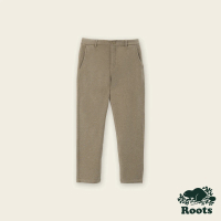 【Roots】Roots男裝-城市悠遊系列 彈性保暖平織長褲(棕色)