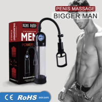 Penis Extender Male Dick Enlargement Edge Stretcher Pump Strap