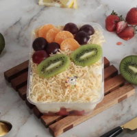 Salad Buah Non Lemak Cup 1000ml dengan Kombinasi Buah Segar dan Rasa Lezat