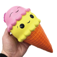 Jumbo Kawaii Ice Cream Panda Squishy Cake Deer Milk Squeeze Toys Slow Rising Cream Scented Antistress Child Kid Baby Toys