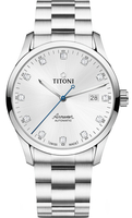 TITONI 梅花錶 空中霸王系列 AIRMASTER 機械腕錶(83743S-581)-39mm-銀白面鋼帶【刷卡回饋 分期0利率】【APP下單22%點數回饋】