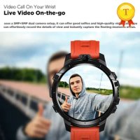 High Quality 4G LTE HD video call Smart Watch 4GB RAM 64GB ROM Dual Camera Heart Rate Monitor Sport smartWatch for Android iOS