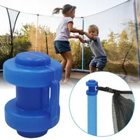 8Pcs Trampoline End Cover Anti Collision Trampoline Tube Cap Wear-resistant Trampolines Pole Lid Trampoline Supplies