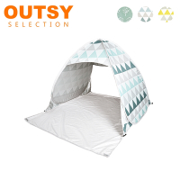 OUTSY極輕秒開免搭建抗UV雙人野餐沙灘帳篷(多色可選)