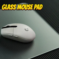 ECHOME Esports Scrub Glass Mouse Pad Photovoltaic Tempered Desk Pad for FPS Surface Water Resistant Mouse Mat Gaming Accessories