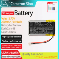 CameronSino Battery for Garmin DashCam 45 Dash Cam 45 fits 361-00103-00,GPS Navigator Battery.