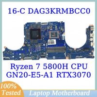 DAG3KRMBCC0 For HP 16-C With AMD Ryzen 7 5800H CPU Mainboard GN20-E5-A1 RTX3070 Laptop Motherboard 100% Full Tested Working Well