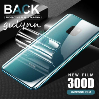 300D Back Real Hydrogel Film For Huawei Nova 5i 5T 4E 3i Screen Protector For Mate 40 30 20 Lite Pro Protective Soft Film Cover