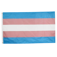 1PC 90*150ม LGBT ความภาคภูมิใจของคนข้ามเพศธงแห่งทรานส์