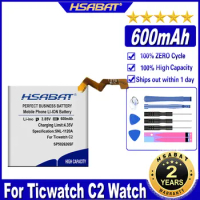HSABAT SP502626SF 600mAh Battery for Ticwatch C2 Watch Batteries