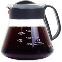 【SYG台玻】耐熱玻璃咖啡壺600ml塑把-隨機(買1送1)