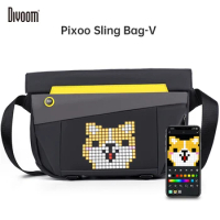 Divoom Sling Bag-V portability Customizable Gaming Backpacks Pixel Art Speaker Bag Fashion Design Waterproof Messenger Bag Gift
