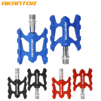 AKANTOR Bicycle Pedal Mtb Road Folding Bike Pedales Ultra-light Aluminum Alloy Bearing Parts Bike Accessories Cycle Parts