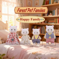 Figur Boneka Sylvanian Doll Bunny Rabbit Cat Bear 4in1 dam 3in1 Mainan Anak Kado Forest Pet Families