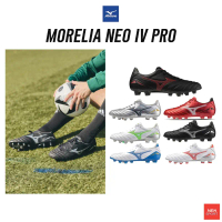 [ลด20% เก็บโค้ด 20XTRA1000] MIZUNO Morelia NEO IV PRO รองเท้าฟุตบอล สตั๊ด หนังจิงโจ้ มิซูโน่ แท้